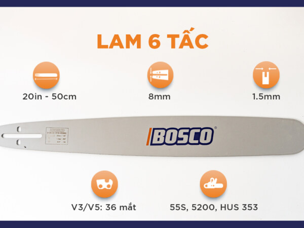 LAM MÁY CƯA BOSCO 20INCH GB205-DP38-POHM82